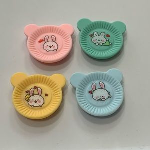 Cute Plates with Ears Set of 4 Magnets